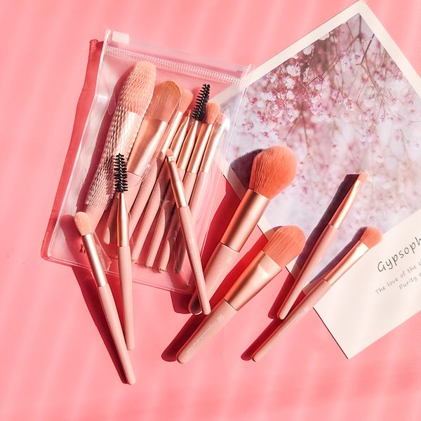 

new 7pcs/set makeup brush set eye shadow blush powder makeup foundation set lip brush eyebrow beauty tool 2020