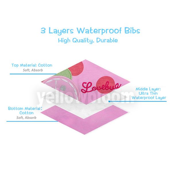 

baberos bandanas burp cloths baby girl boy waterproof cartoon towel kids toddler dinner feeding bibs