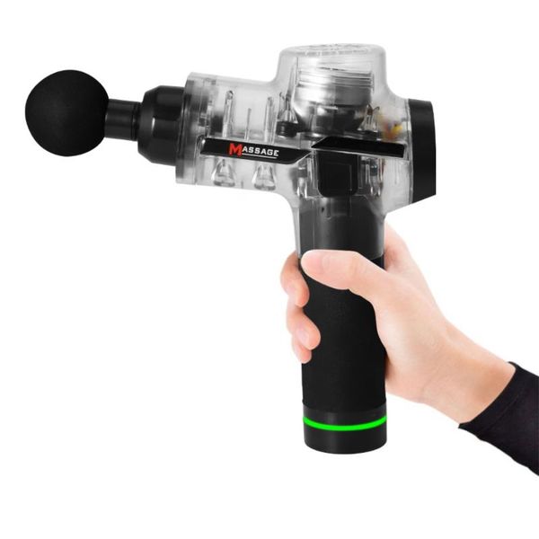 

electric massage gun deep tissue muscle massager therapy 6 massage heads body relaxation