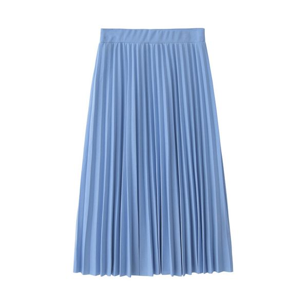 

street fashion festival large pleated skirt kawaii skirt wear hemiskirt shein solid color faldas natural skirts jupe femme, Black