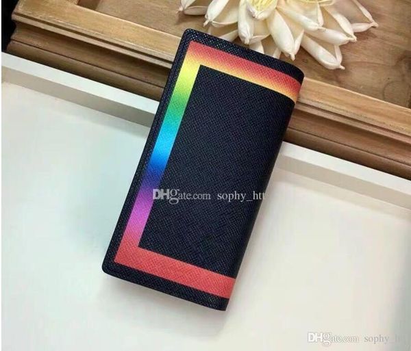 

дизайнерский кошелек роскошный кошелек красочная радуга леди кошелек высокое качество дизайнерский кошелек держатель карты оригинальная коро, Red;black