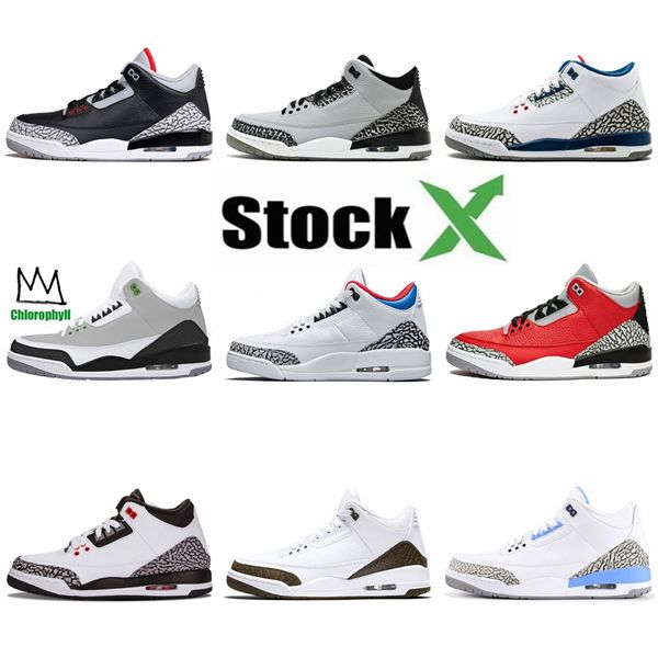 

2020 new 3 fire red mens basketball shoes designer sneakers baskets 3s jumpman trainers sports des chaussures zapatos size 13#535