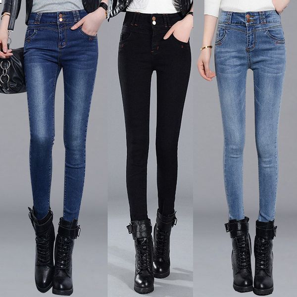 

women's jeans 2021 skinny casual, Blue