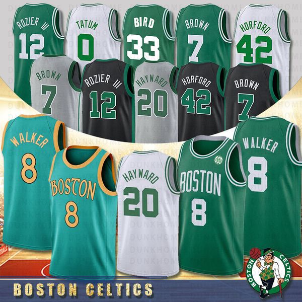 

Kemba 8 walker men 039 0 tatum gordon 20 hayward ncaa ba ketball jer ey jaylen 7 brown larry 33 bird ba ketball jer ey 2020 new, Black;red