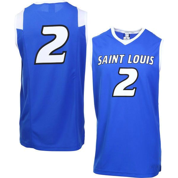 

NO.2 Saint Louis Billikens Men College Basketball Jersey Embroidery Athletic Outdoor Apparel Mens Sport Jerseys Size S-3XL