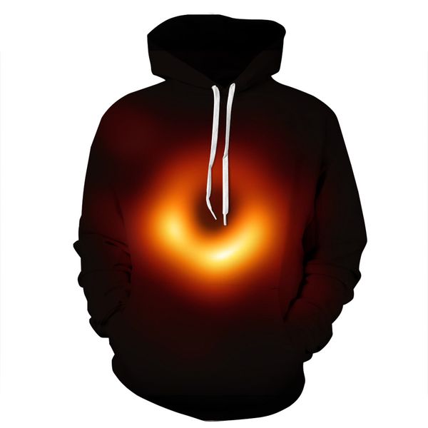

space universe black hole einstein digital printing hooded casual couples, universe, starry sky einstein