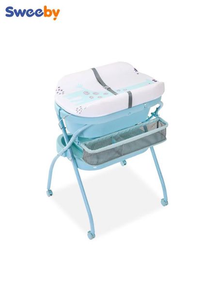 

multifunction diaper table newborn care station baby nursing bathroom change massage touch foldable