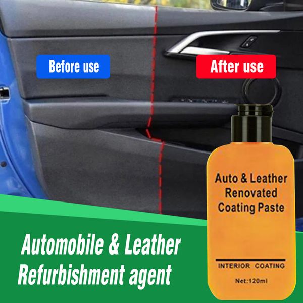 

120ml cleaning polishing auto leather renovated agent repair wax practical scratch refurbishment panel care car interior