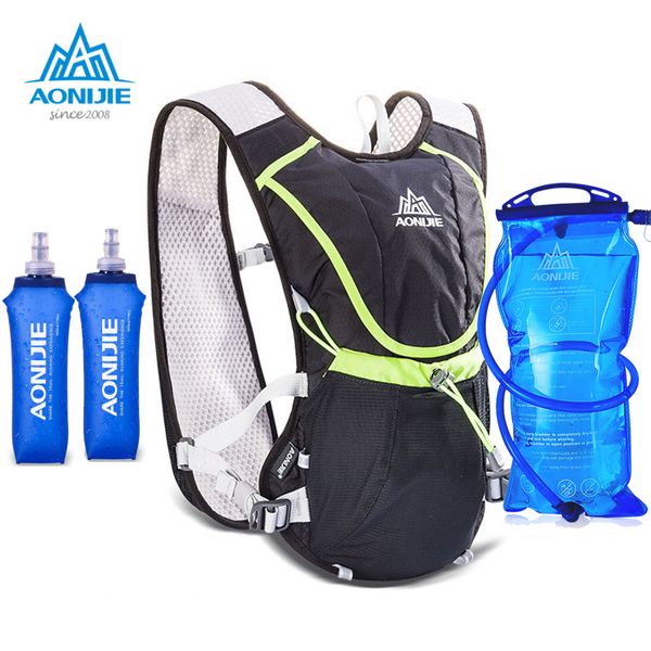

aonijie 8l outdoor sport running backpack marathon trail running hydration vest pack for 1.5l water bag cycling bag