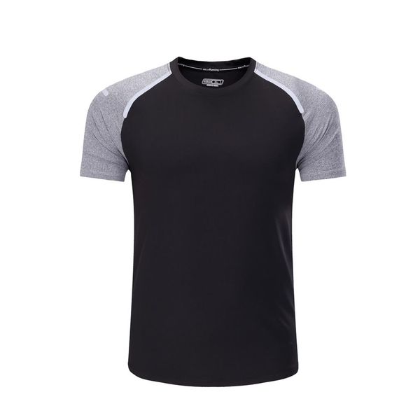 

barbok men sports shirt elastic compression running shirt quick dry basketball soccer gym training clothing sportswear, Black;blue