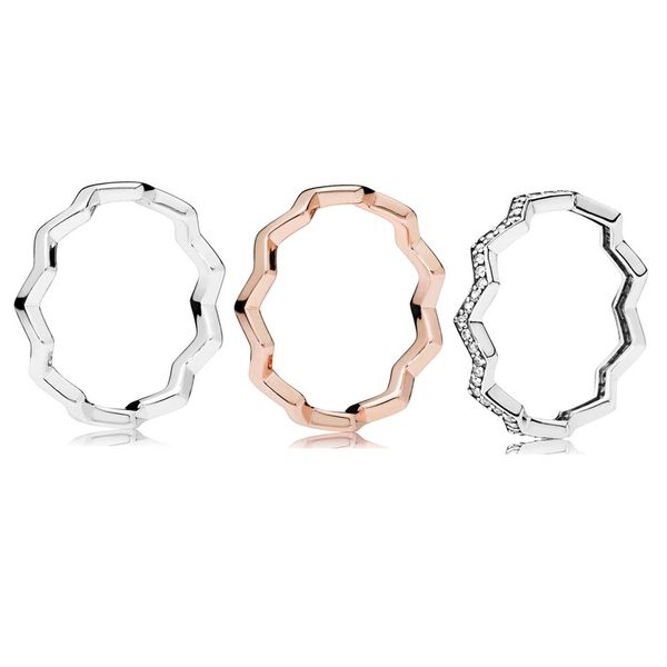 

authentic 925 sterling silver ring rose timeless ring with crystal for women gift birthday jewelry, Golden;silver
