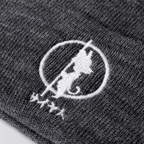 

embroidery dragon ballz beanie hat women men knitted warm winter hats for women men solid hip-hop casual cuffed beanies bonnet, Blue;gray