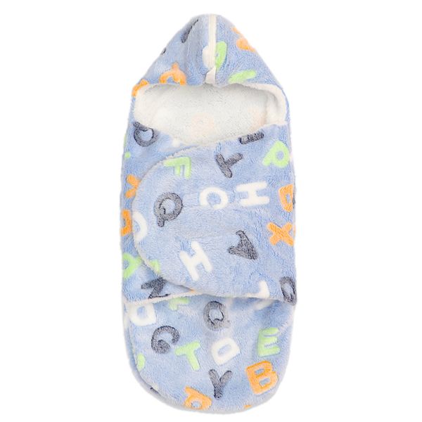 

arloneet newborn infant baby sleep bag baby stroller sleeping bag warm cotton pad winter fleece swaddle sack wrap robe cj06