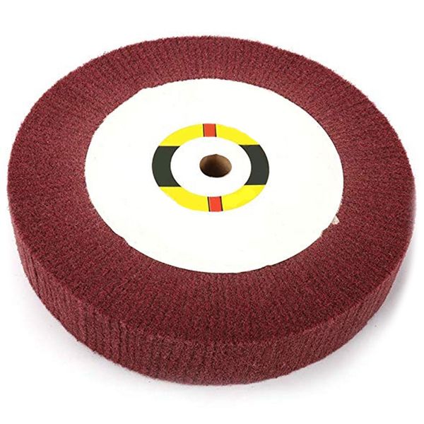 

non-woven scouring pad 6inch grinding wheel flap mop polishing wheel disc 320# 20mm bore 2 inch thick new 1pc
