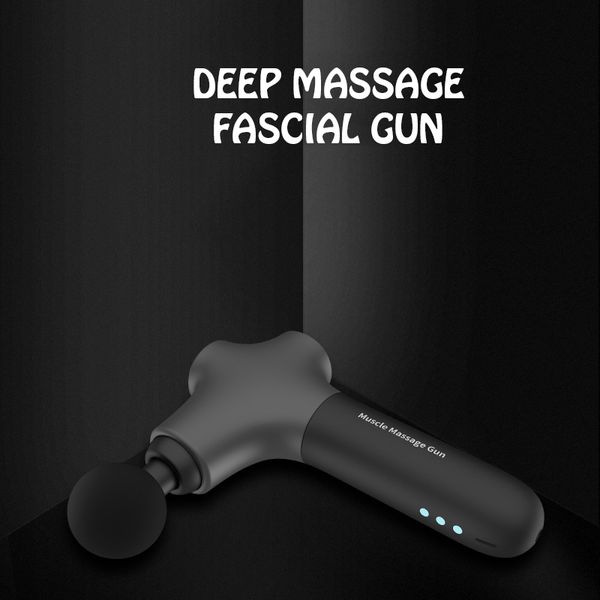 

new massage gun fascia gun deep strong force vibration muscle relaxer electric mute exercise recovery multiple effects massager