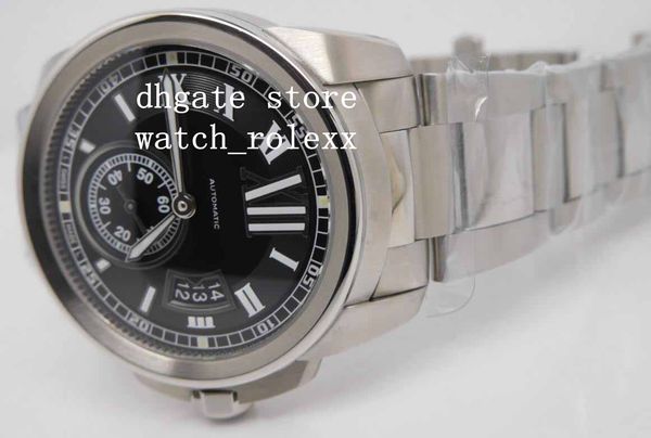 

men's sport calibre rg/ss black white dial with roman stainless steel 316l bracelet display case back automatic movement watches, Slivery;brown