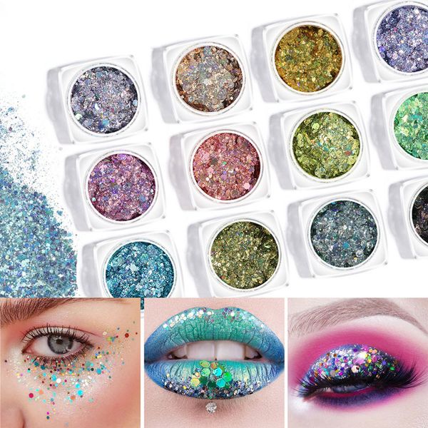 

1 box nail mermaid glitter flakes 3d colorful sequins polish manicure nails art decor mv99, Silver;gold