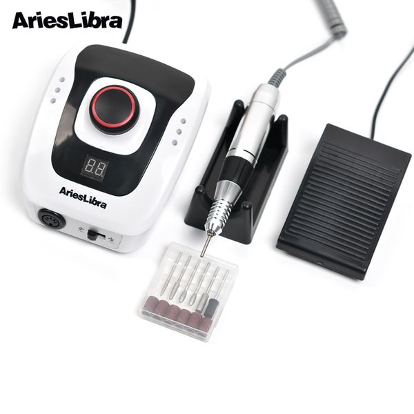 

arieslibra 30w 35000rpm nail drill machine manicure electric drill bits set nails accessories accessory pedicure nail art drill