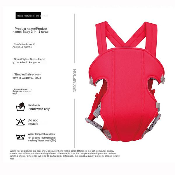

summer breathable ergonomic carrier backpack portable infant baby carrier hipseat heaps with sucks pad toddler
