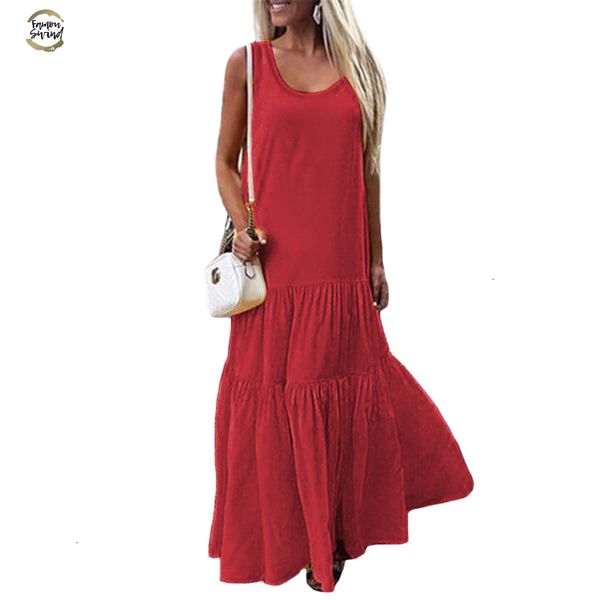 

women bohemian dress 2019 a line summer v neck sleeveless big swing long party dresses plus size casual holiday vestido, Black;gray