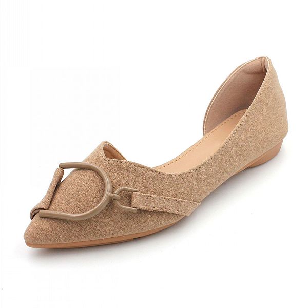 

2019 autumn fashion shoes women flats shoes casual single office ladies slip-on ballet flats work footwear females black