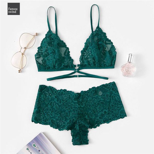

summer sexy цветочные кружева набор женщин зеленый заднее закрытие беспроводной бюстгальтер и трусы твердая нижнее белье нижнее белье компле, Red;black