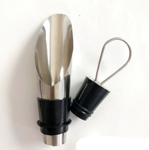 

красное вино стопор pourers нержавеющая сталь винная воронка бутылка pourer дампинг пробка пробка для хранения герметичный колпачок бар инст