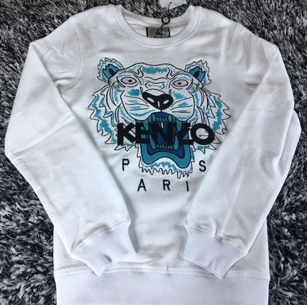 

New tiger head hoodie embroidered men women weat hirt autumn winter hoodie ca ual treetwear jogger track uit