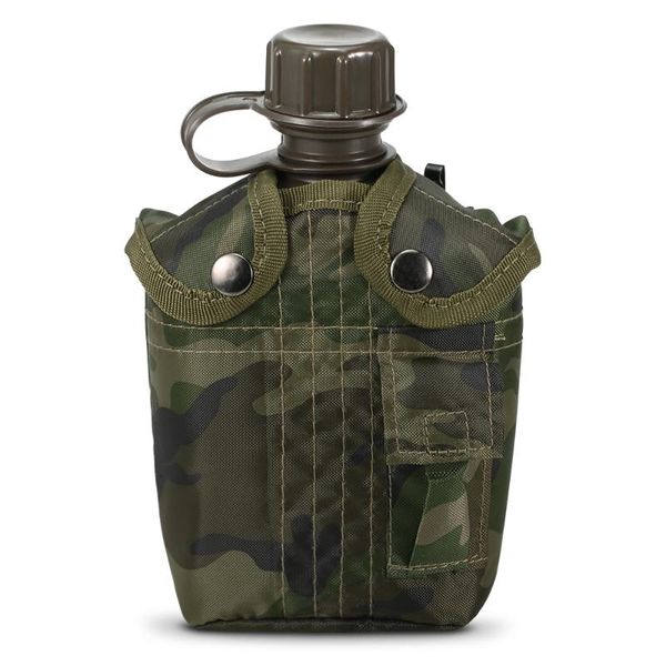 

outdoor 1l canteen bottle for camping hiking backpacking camouflage survival water bottle kettle with cover