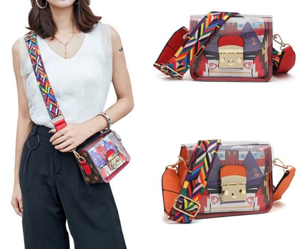 

shoulder bag women's multi-function color handbag messenger bag designer jelly purse sac a main bolsa handbag