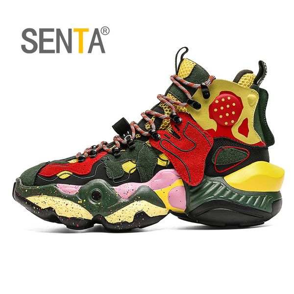 

senta high sport shoes designer sneakers good quality breathable running shoes for men chunky dad athletic zapatillas