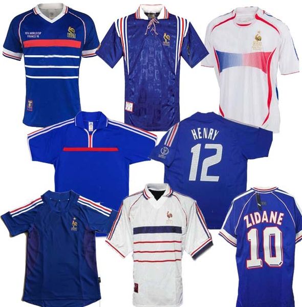 

2002 1996 2000 1998 2006 france retro kids camiseta de fútbol jersey 2004 trézéguet zidane henry maillot de foot ribery djorkaeff shirt, Black;yellow