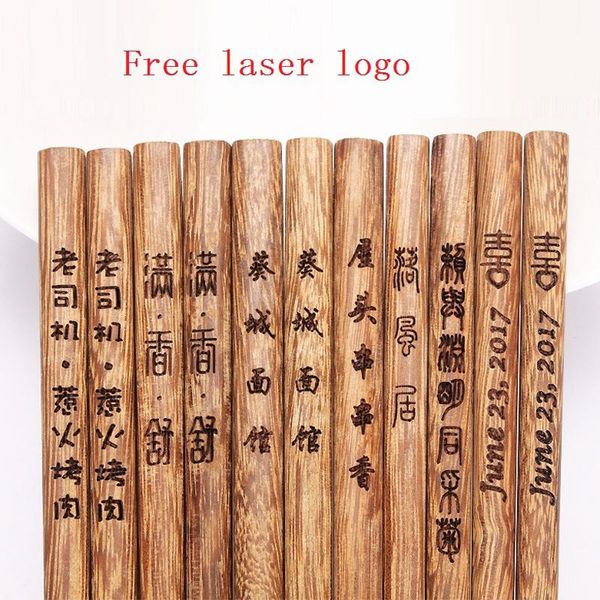 

new arrival creative personalized wedding favors and gifts, customized engraving wenge wood chopsticks custom logo