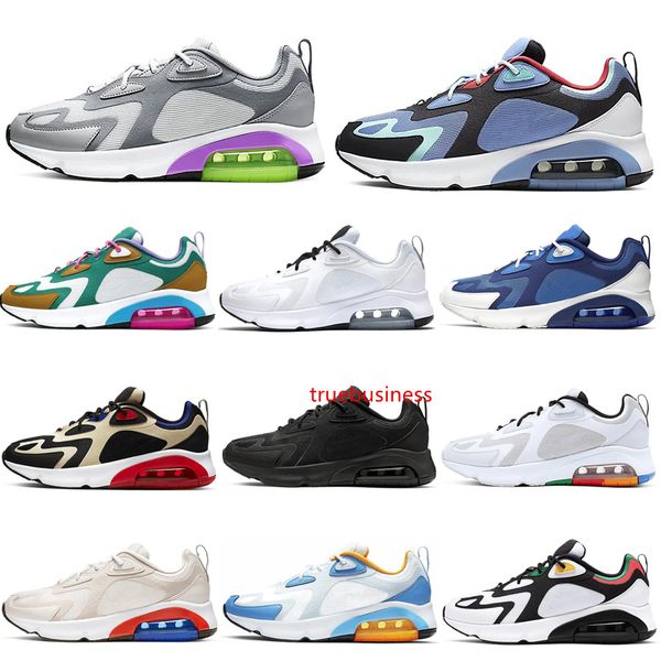 

fashion running shoes 200 200s women bordeaux mystic green triple black white bright crimson vast grey mens trainers sports sneakers 36-45