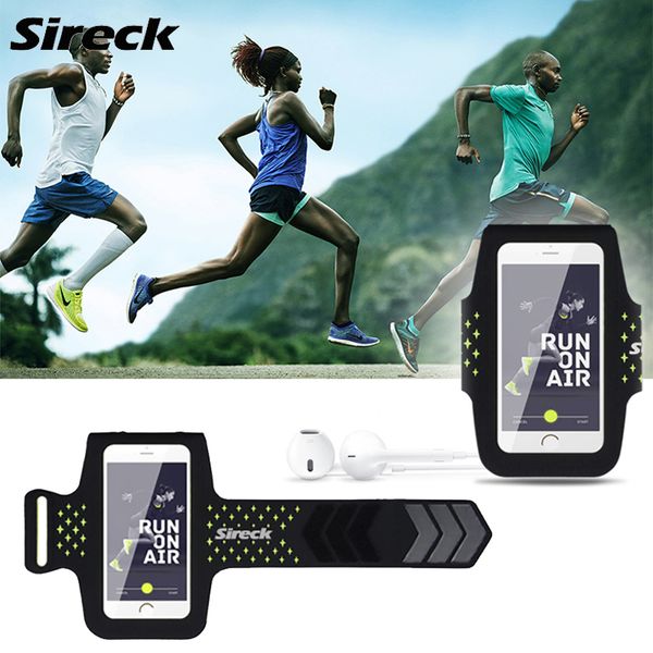 

sireck sport running bag 5.8'' waterproof armband men women run jogging arm bag phone case gym arm band belt accessories