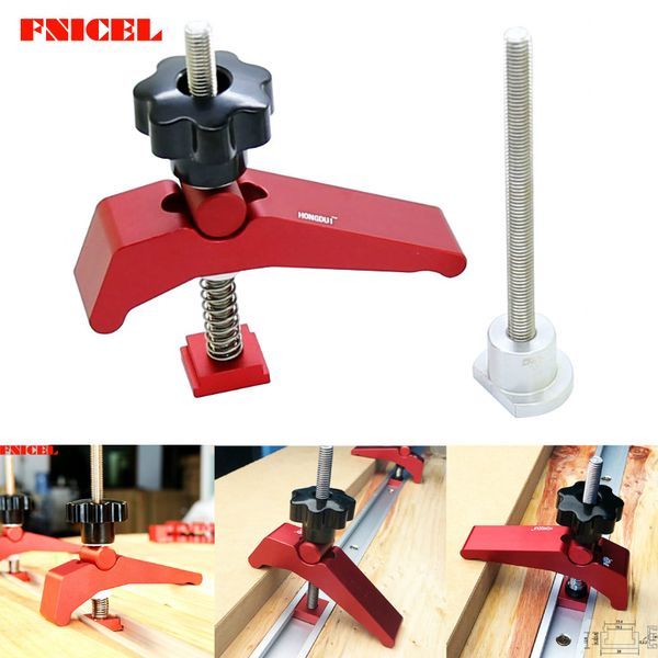 

aluminum alloy t track metal hold down block clamp t-slot t-track clamp set woodworking tool for router table