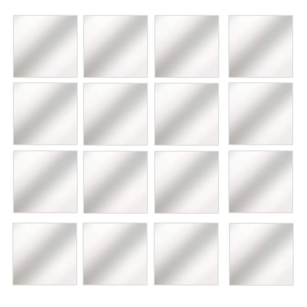 

3д diy квадратный мозаика зеркало стикер стены термоаппликации домашнего творческого стиле