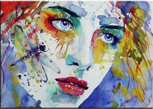 

beautiful crying color american woman portrait wall art home decor handpainted &hd print oil painting on canvas 191023