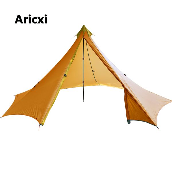 

cubic tent2-4 person oudoor ultralight camping tent 3 4 season professional 20d silnylon rodless tent