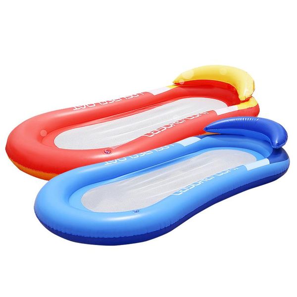 

2019 new water mesh hammock pool lounger float inflatable rafts swimming pool air floating chair water toys inflatable