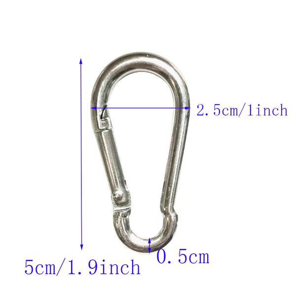 

scuba diving 316 stainless steel carabiner clip marine grade rowing boats kayak snap hook spring spring snap