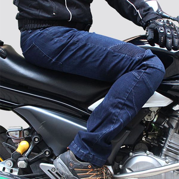 

men pant motorcycle trousers protection size casual denim jeans pads plus biker distressed gift useful, Black;blue