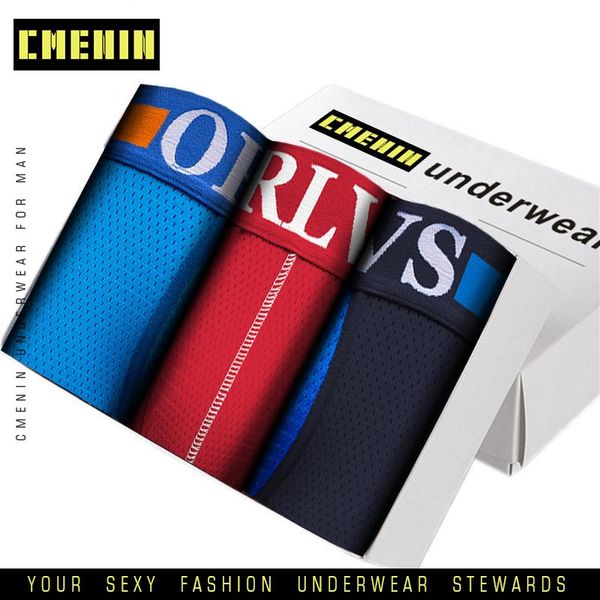 

3pcs men's underwear cotton men boxers man breathable male panties shorts underpants boxer comfortable cuecas boxershort or114, Black;white