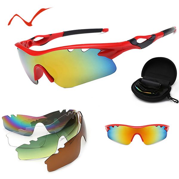 

2019 polarized cycling sun glasses outdoor sports bicycle glasses men women bike sunglasses goggles eyewear 5 lens