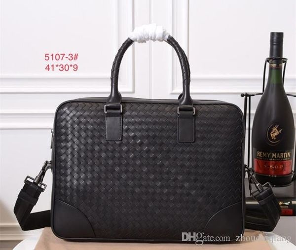 

men's bag genuine leather black drop shipping