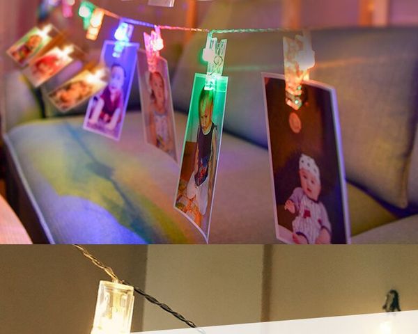 3m Led Garland Card Photo Clip String Lights Christmas Festival Party Wedding Birthday Home Decoration Led Festoon Lights Outside Christmas Decoration