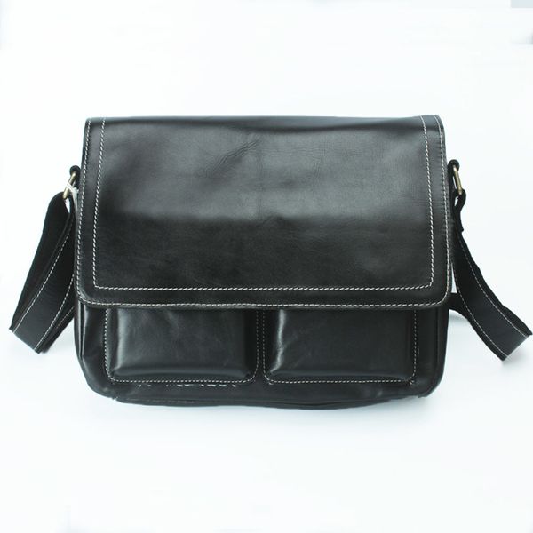 

мужские кожаные сумки оригинальный черный портфели посыльного satchel креста тела подлинная корова кожа работа путешествия бизнес слинг сумк