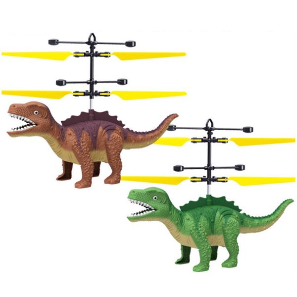 

new induction flying toy dinosaur flying fairy suspended luminous crystal ball helicopter induction plane as children's toys