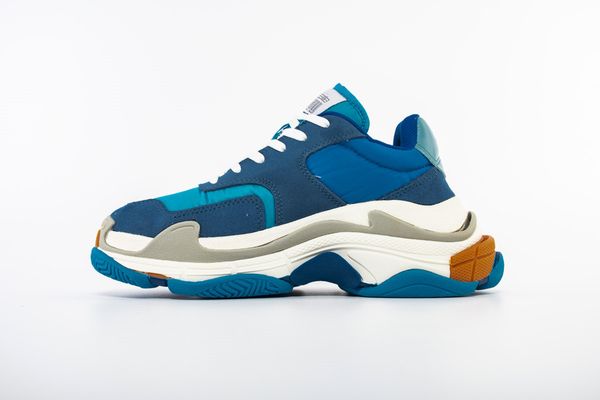 

2019 fashion paris casual shoes dad shoes for men women triple-s sneaker dark green triple s beige black sports tennis c13