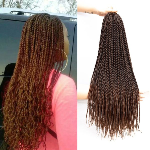 Grosshandel Ombre Senegalese Twist Crochet Hair Braids Kleine Havanna Mambo Twist Crochet Braiding Hair Senegalese Twists Frisuren Fur Schwarze Frauen